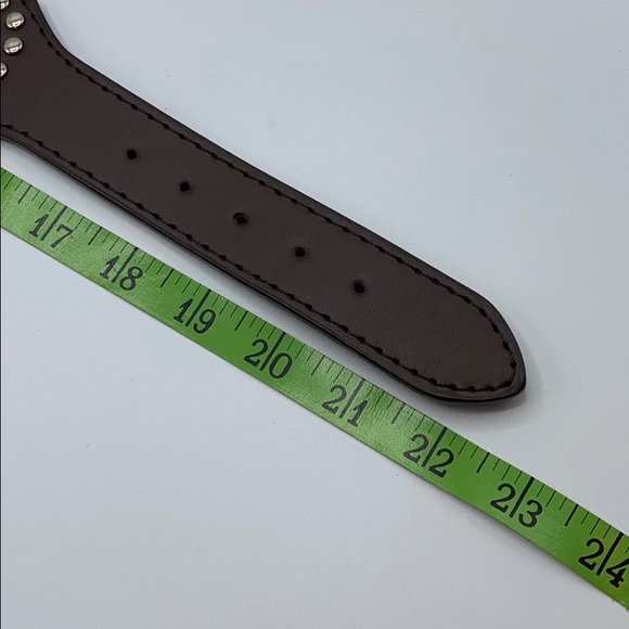 Brown decorative studded collar for DOG PET - Picture 12 of 16